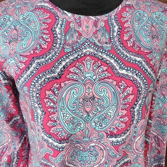 Talbots Classic Crewneck Tee - Mod Paisley - Women's Size Medium Petite PM NWOT - Picture 11 of 15